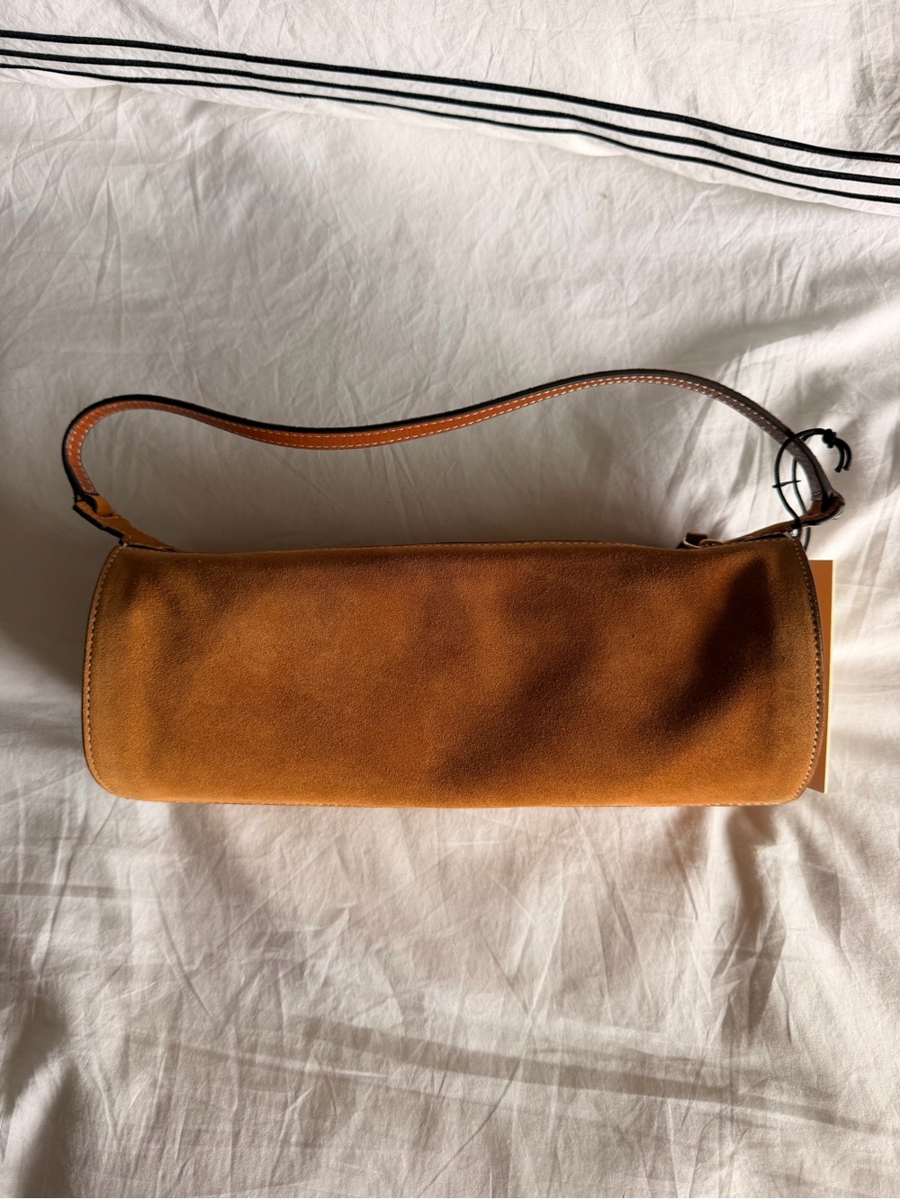 NWT STAUD Mini Taru Suede Shoulder Bag in Tan - Picture 5 of 9